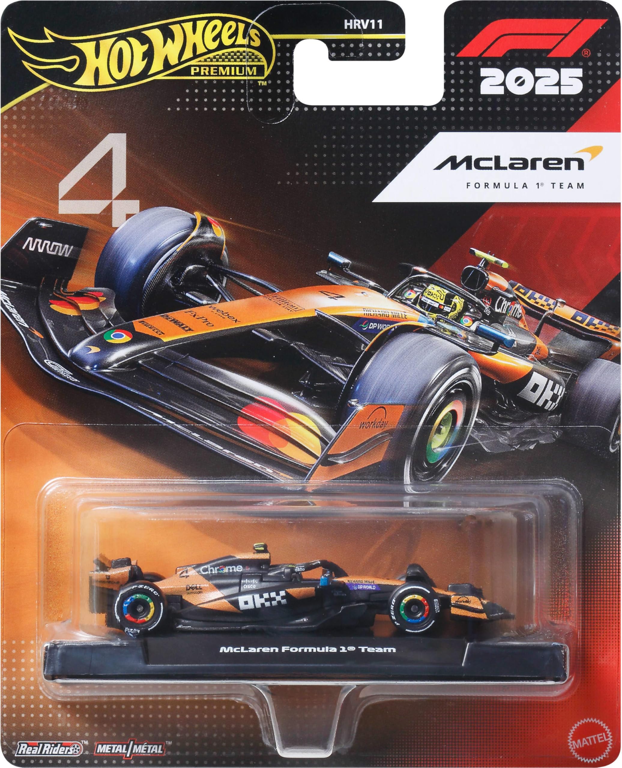 

Hot Wheels Масштаб Премиум Литой Формула 1 Коллекционный Туалетный Автомобиль с Шинами Real Riders Кузов Шасси май 164 и Металл/Металл и (Стиль варьируется)