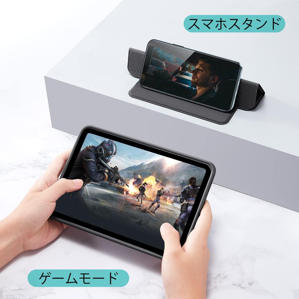 ESR iPad mini 7 Hülle (A17 Pro, 2024) - Kompatibel mit iPad mini 7. Generation/6. Generation, Magnetische Abnehmbare Hybridhülle mit Abnehmbaren Magneten, Auto Sle