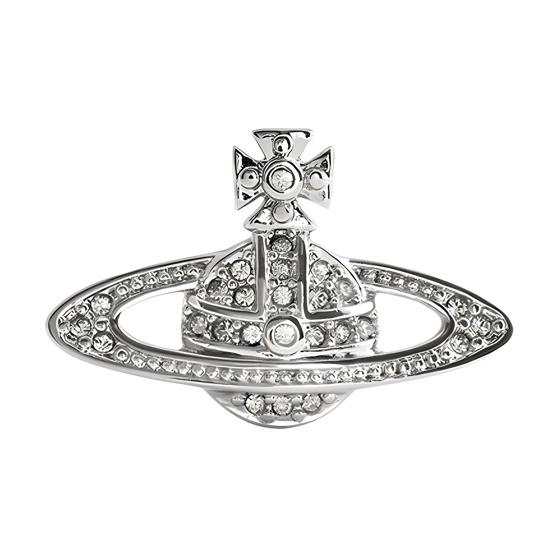 

Vivienne Westwood Mini Bas Relief Brooch Unisex accessories Plated-Gold Brass 65020004-02P116-CN Basic Packaging-Box Not Included