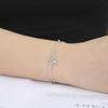 Simple Hollow Heart Four Leaf Clover Pendant Bracelet Fashion Versatile Women Jewelry