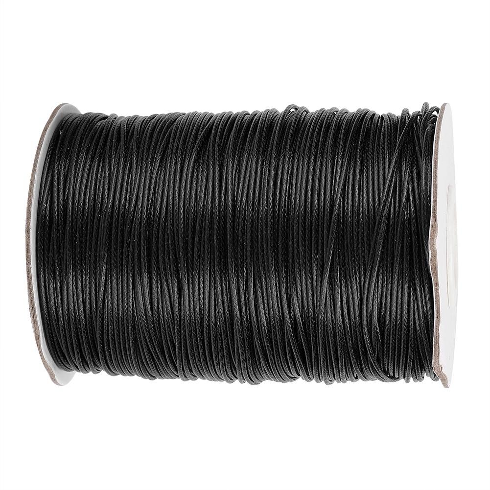 160m Wachsfaden DIY Umweltfreundliche Handgewebte Seilkette Baumwollfaden 1mm