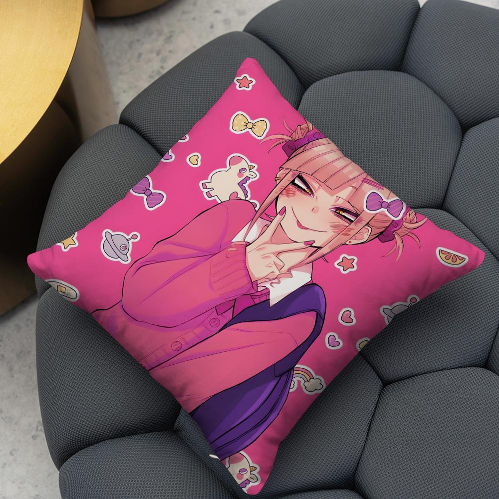 My Hero A-Academia H-Himiko Toga Cushion Cover 2-in-1 Reversible Plush Pillow Cover | Car/Sofa/Bed | Perfect Gift