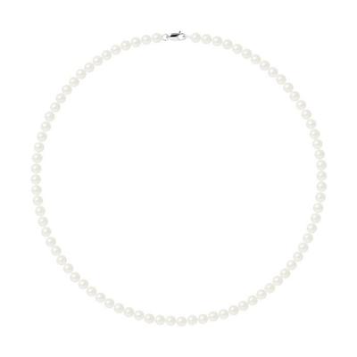 Necklace - - AAA+ Freshwater Cultured Pearl - Natural White - 42 Cm - 925 Silver