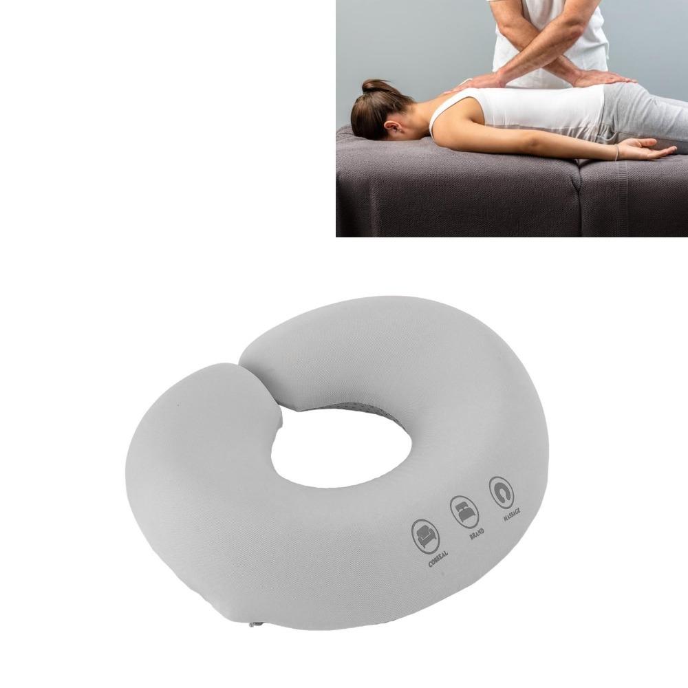 Soft Rebound Face Down Prone Cushion Memory Foam Hollow Face Pillow Massage Table Accessory серый