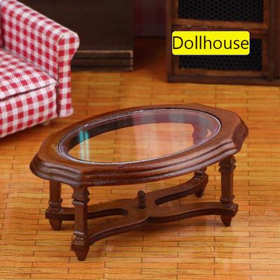 1/12 Dollhouse Simulation Coffee Table Model Dollhouse Living Room Furniture Decoration Micro Scene Construction Props