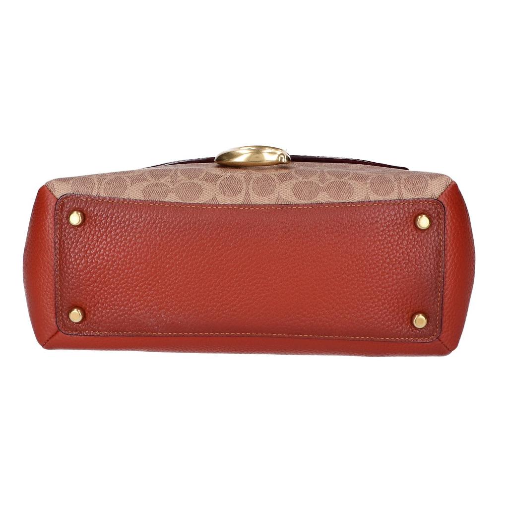 COACH 5229 May Signature Canvas 2WAY Shoulder bag Brown / beigeUsed