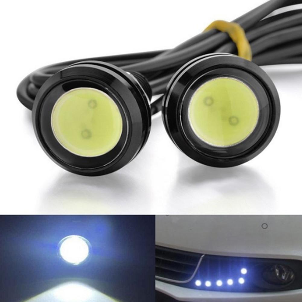 2 SZTUK 18MM Motocyklowe Światła Do Jazdy Eagle Eye LED Super Jasne Światła Do Jazdy Dziennej DRL Światła Do Jazdy Cofania Stopu Wodoodporne