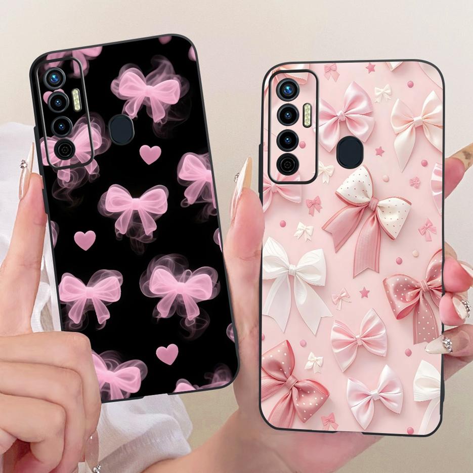 For Tecno Camon 17 Pro Case CG8 CG8h Luxury Butterfly Tree Painted Cover Soft Silicone Case For Tecno Camon 17P Camon17 Pro Bags