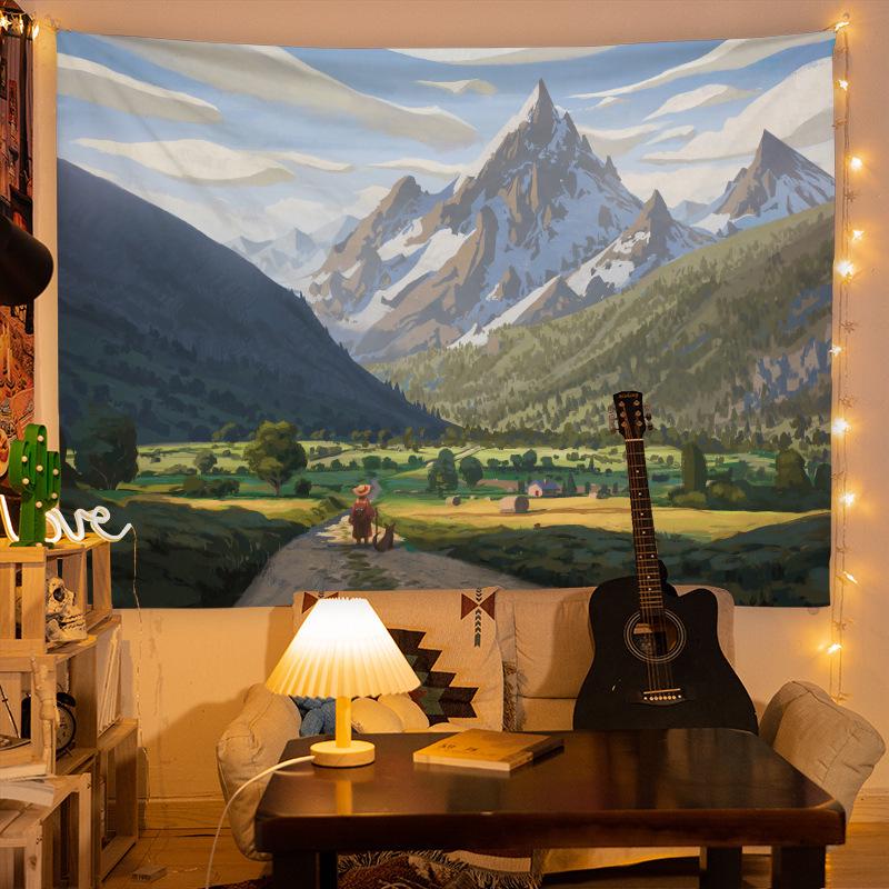 INS Style Bedroom & Dormitory Wall Hanging Cloth – Canvas Poster Decor