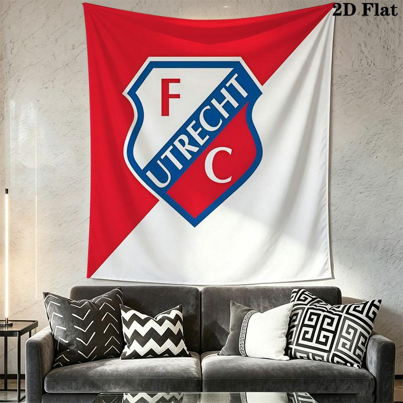 FC Utrecht Wall Hanging Printed Fabric Blanket Decorative Tapestries for Bedroom Living Room Home Decor