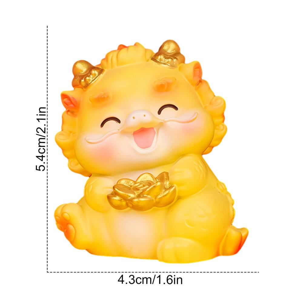 

Милые мини-фигурки китайских драконов, украшения для автомобиля, 3D-мини-мультяшные украшения для центральной консоли автомобиля, аксессуары для приборной панели салона автомобиля