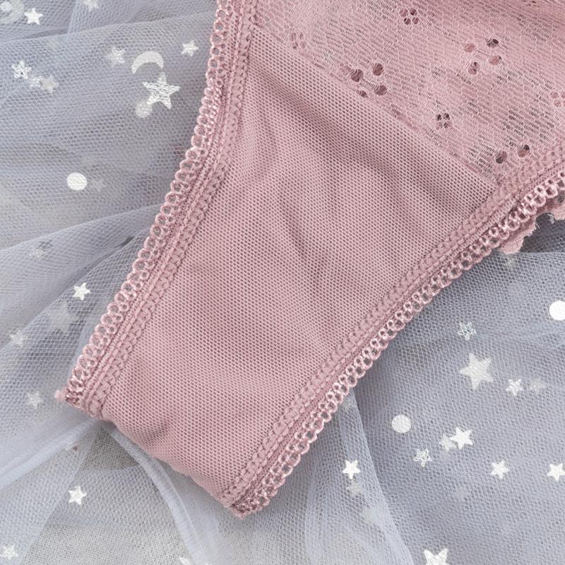 Sexy Spitzenhöschen für Damen, transparent, niedrige Taille, durchsichtige Tanga-Unterwäsche