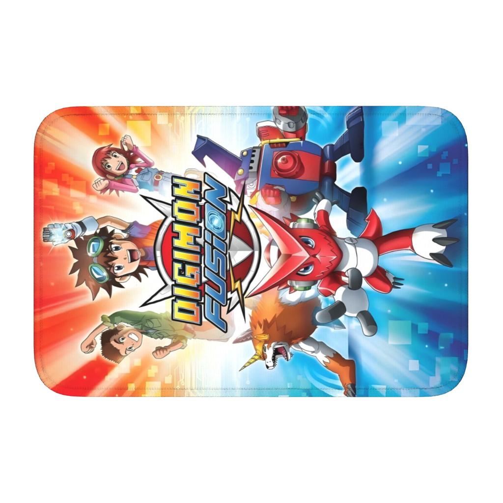 Personalized Digimon Japane  Doormat Mat Anti-Slip Anime Manga Video Game  Kitchen Bathroom Toilet Rug Carpet 40*60cm