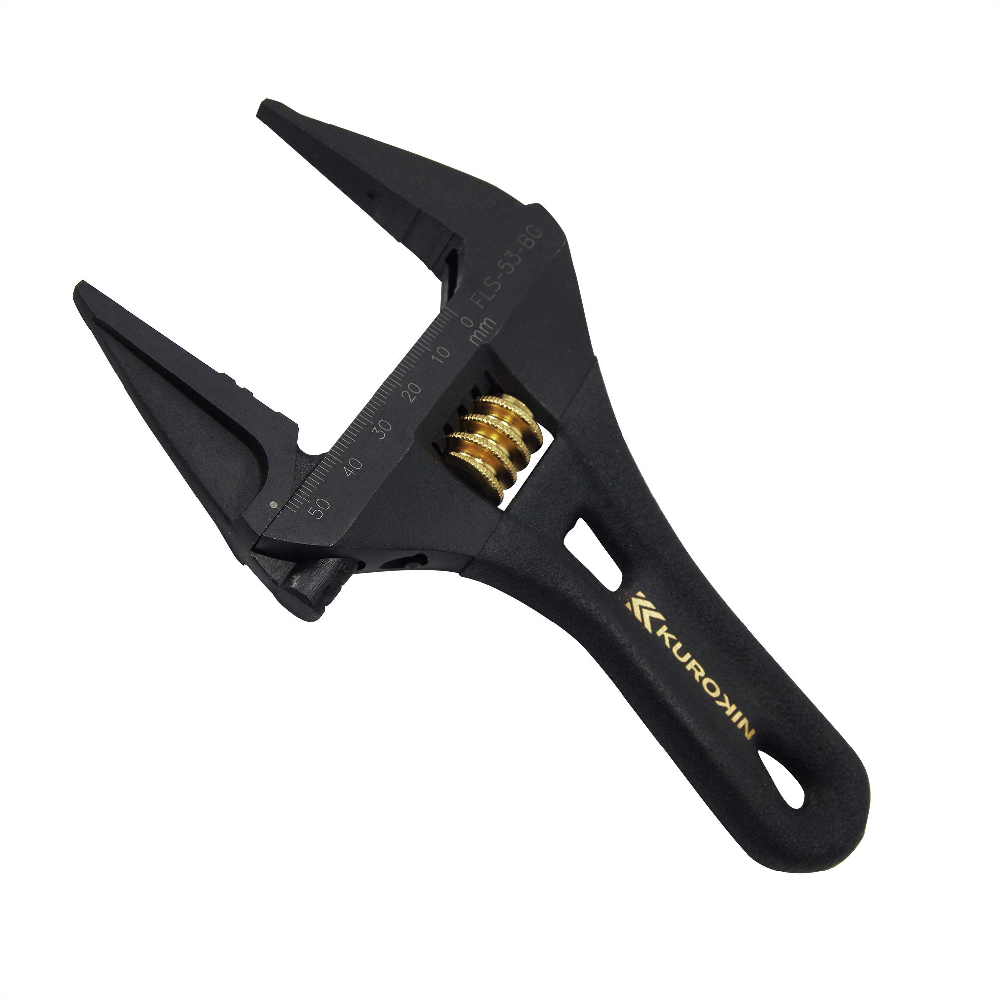 

Fujiya Light Short Monkey Wrench Black and Gold with Grip FLS-53-BG