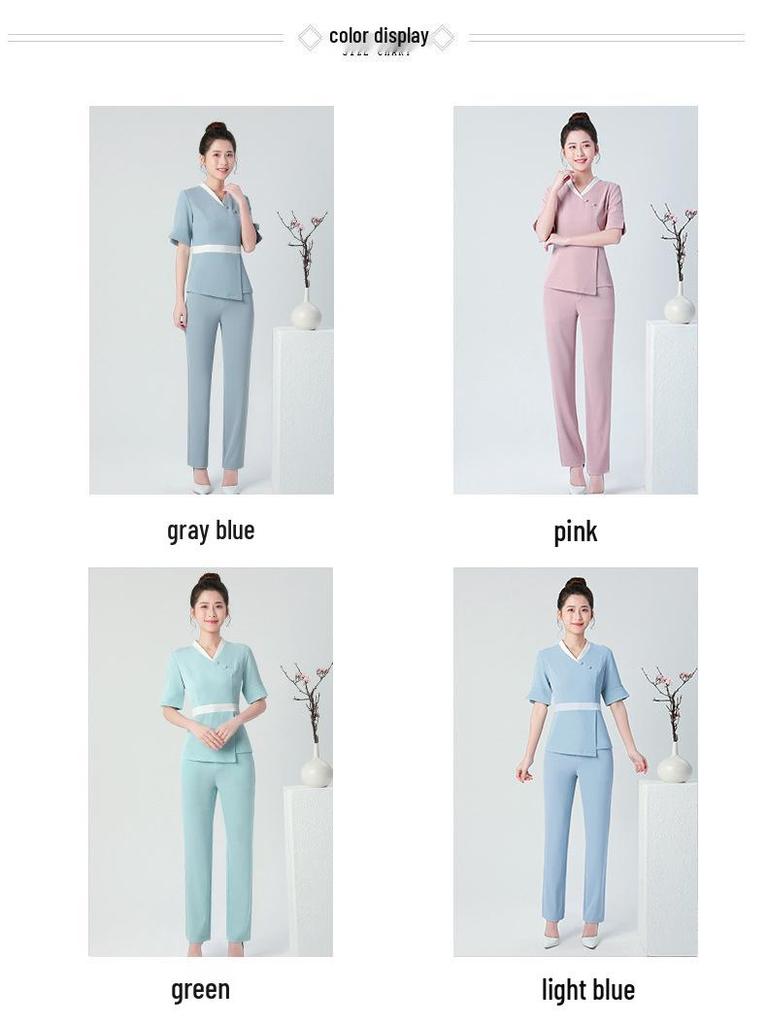 High-End Ladies Spa Technician Uniform: Spring/Summer Collection