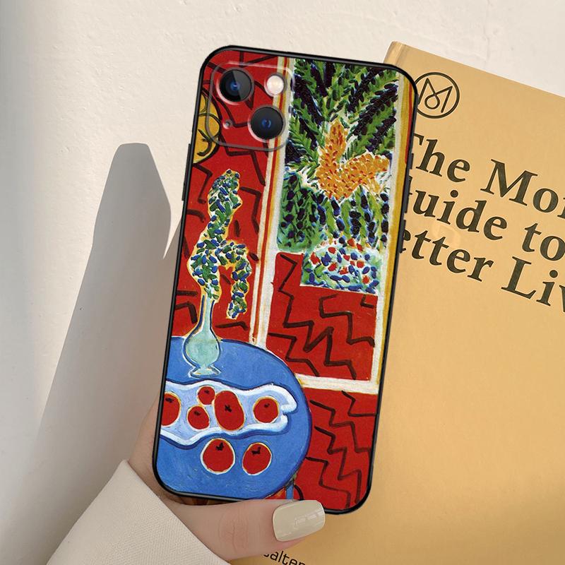 Custodia per Telefono con Pittura Artistica di Henri Matisse per iPhone 17 16 15 14 13 12 11 Pro Max mini XR 16e 15 16 Plus 17 Air Copertura Completa