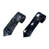 Halloween Skull Spiders Necktie For Costume Parties Family Festival Gathering Matching Outfit Neck Tie for Cosplay Event