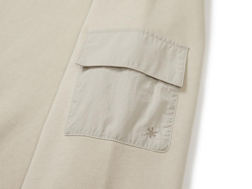Snow Peak Land Pocket Sweatshirt Light Size XL GS-S25FMFHT60, Top, Sweatshirt, Men's/Women's, Beige,