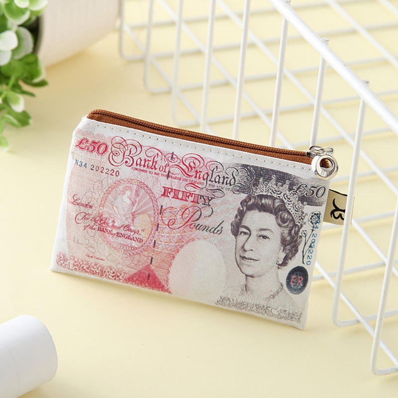 1PC Cute US Dollar Wallet For Men and Women PU Money Bag Novelty Gift Teens Student Purse Coin Pouch New Short/Long/Zipper Style