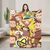 Cartoon Curious George Blanket Super Warm Quality Bedding Throw for Winter Travel Living Room or Funny Bedspread