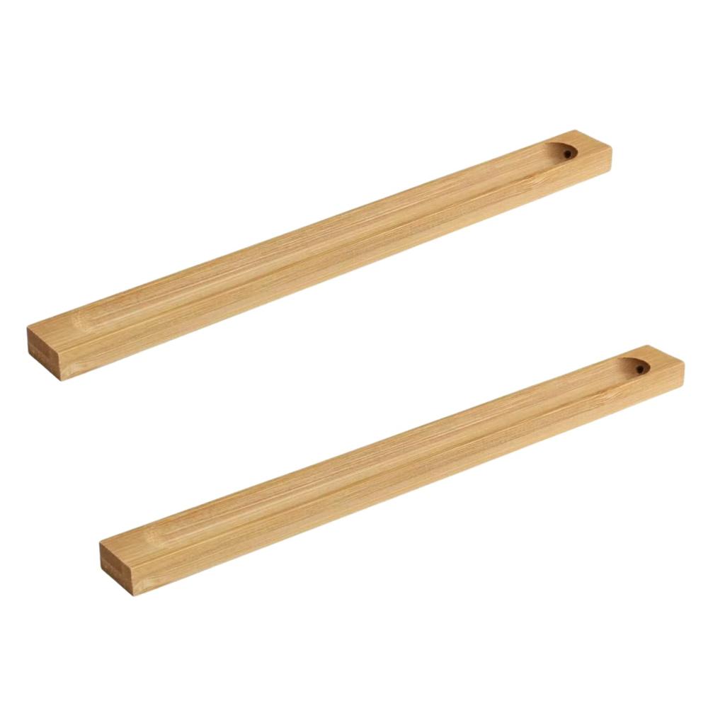 ideamall Incense Holder, Horizontal Stand, Stylish Incense Burner, Bamboo, Set of 2