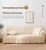 Modern Minimalist Seersucker Sofa Pillowcase & Backrest Cover