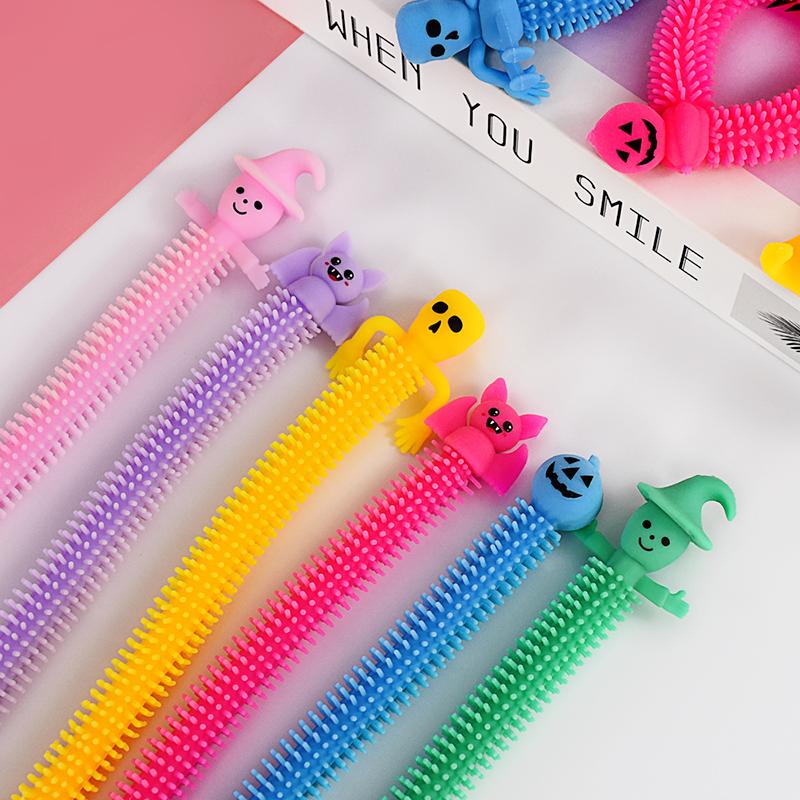 10/20Pcs Halloween Stretching Sensory Toys Kids Adult Fidget Toys Wristband Decompression Toy Boys Girls Birthday Party Favors