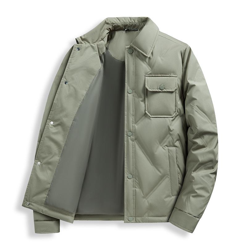 

Мужской пуховик премиум-класса с лацканами, мужской зимний свободный и холодный повседневный пуховик с 50% пуха 5XL