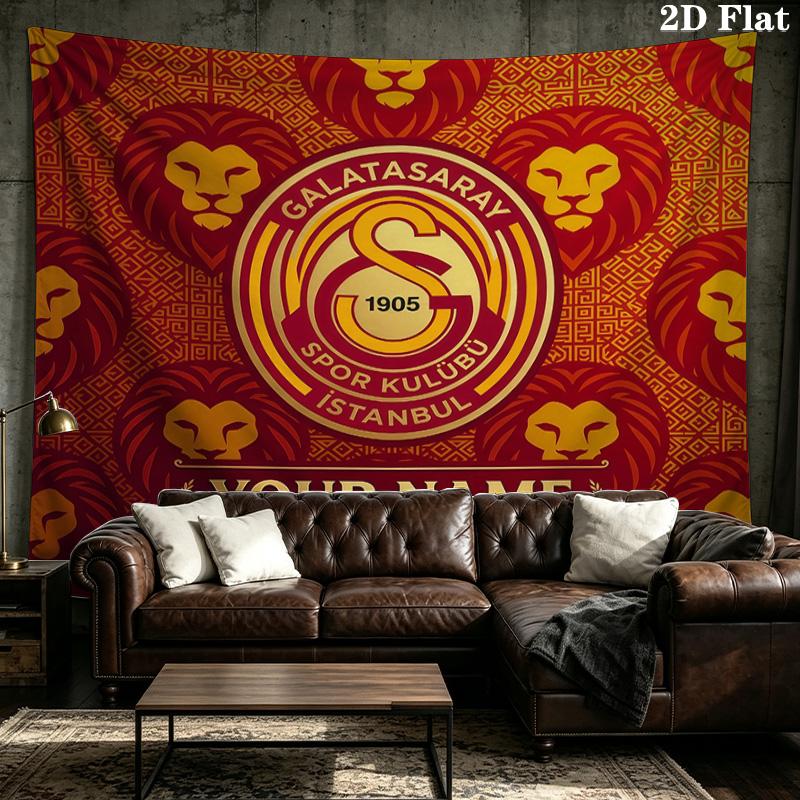 Maßgeschneidertes Galatasaray-Wandteppich – Wandbehang für Schlafzimmer, Wohnheime und Heimdekoration