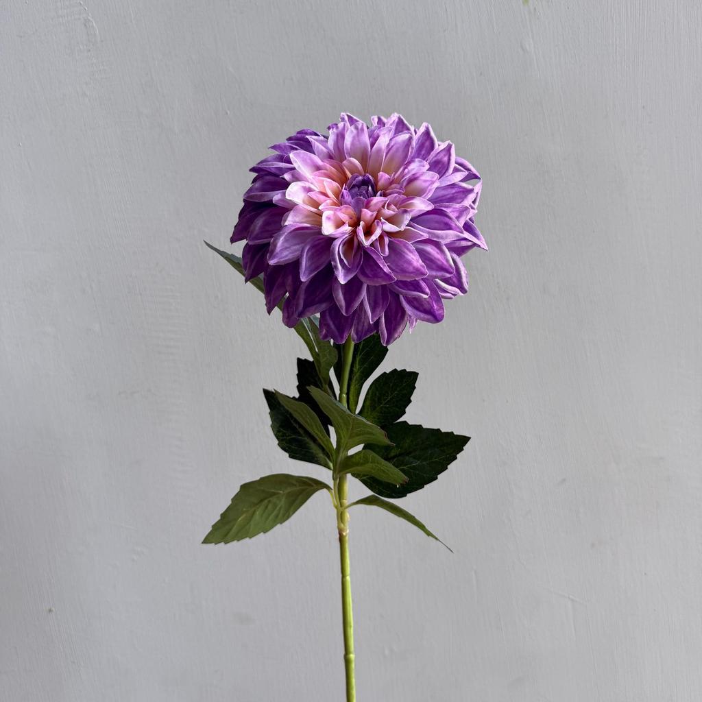 Lifelike artificial dahlia flower with 1 heads long branch silk flower for home wedding decor birthday party bedroom Decoration