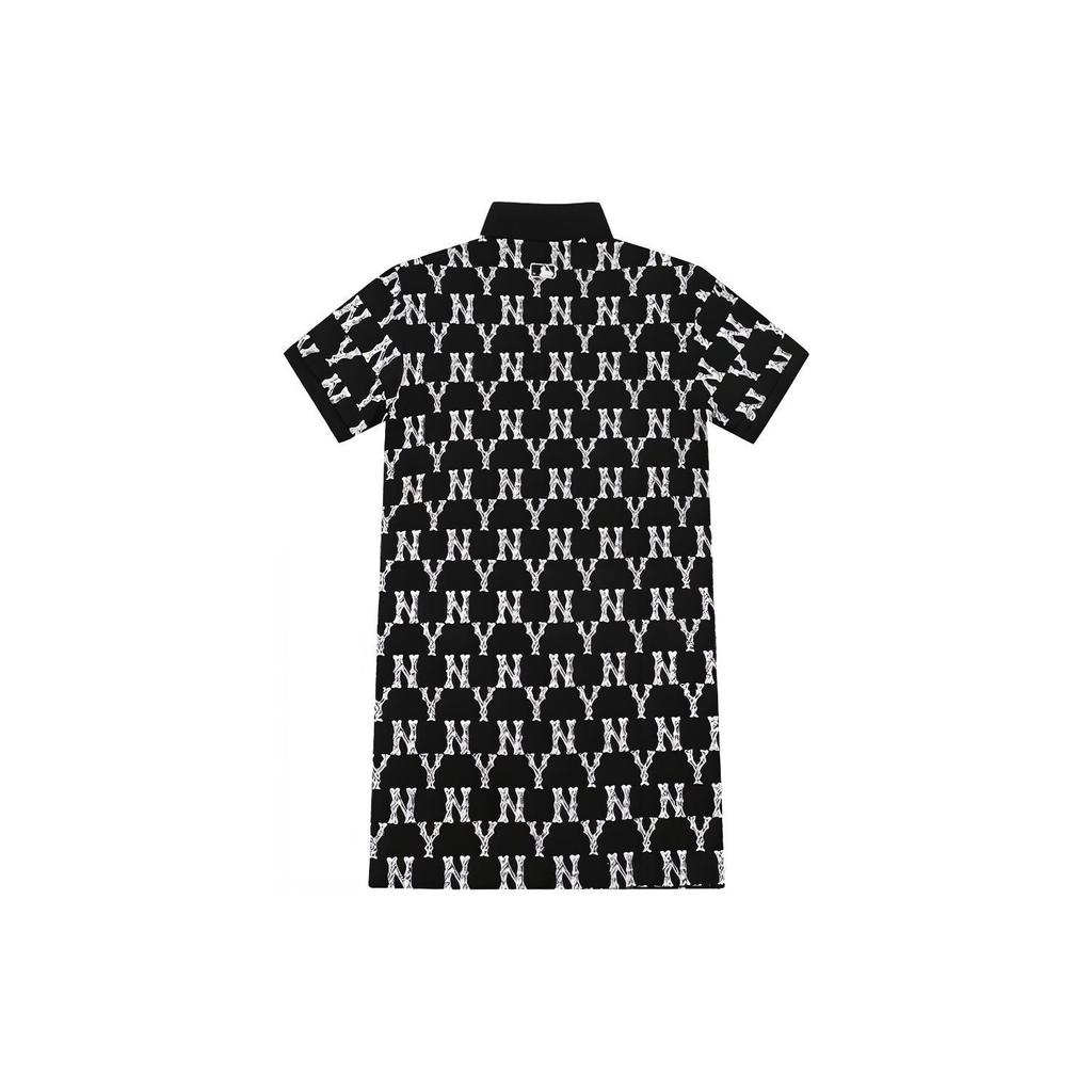 New MLB Short Sleeved Dresses Women's Black 31OP17131-50L