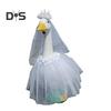 White Wedding Porch Goose Clothes Easy to Wear Festival Goose Attire Garden Decor Porch Goose Outfit