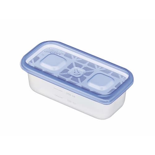 Asahi Kasei Home Products Bento Boxes, Containers, Storage Containers, Rectangular, 4 Boxes (2 Boxes x 2), 300ml
