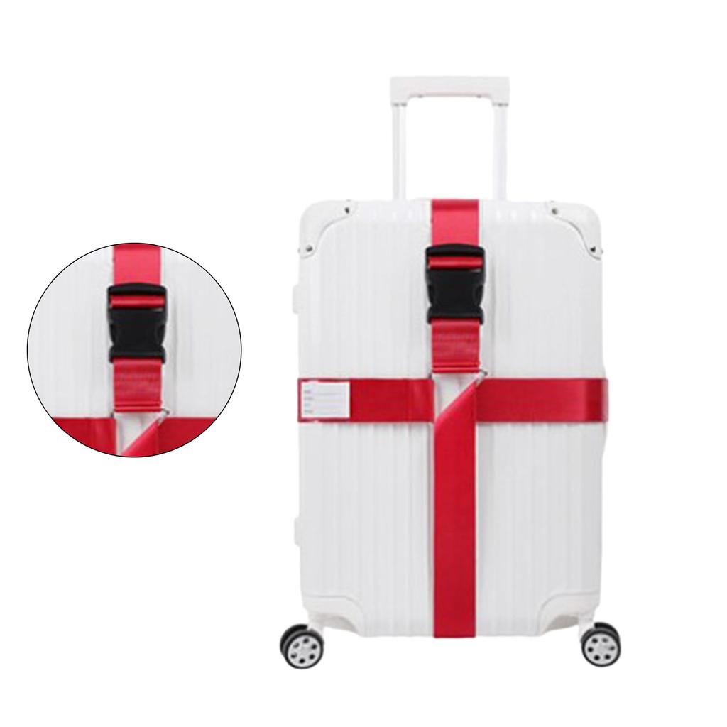 Durable Nylon Travel Bag Straps Convenient Luggage Belts with Buckles Prevent Sliding & Protect Your Luggage with Ease