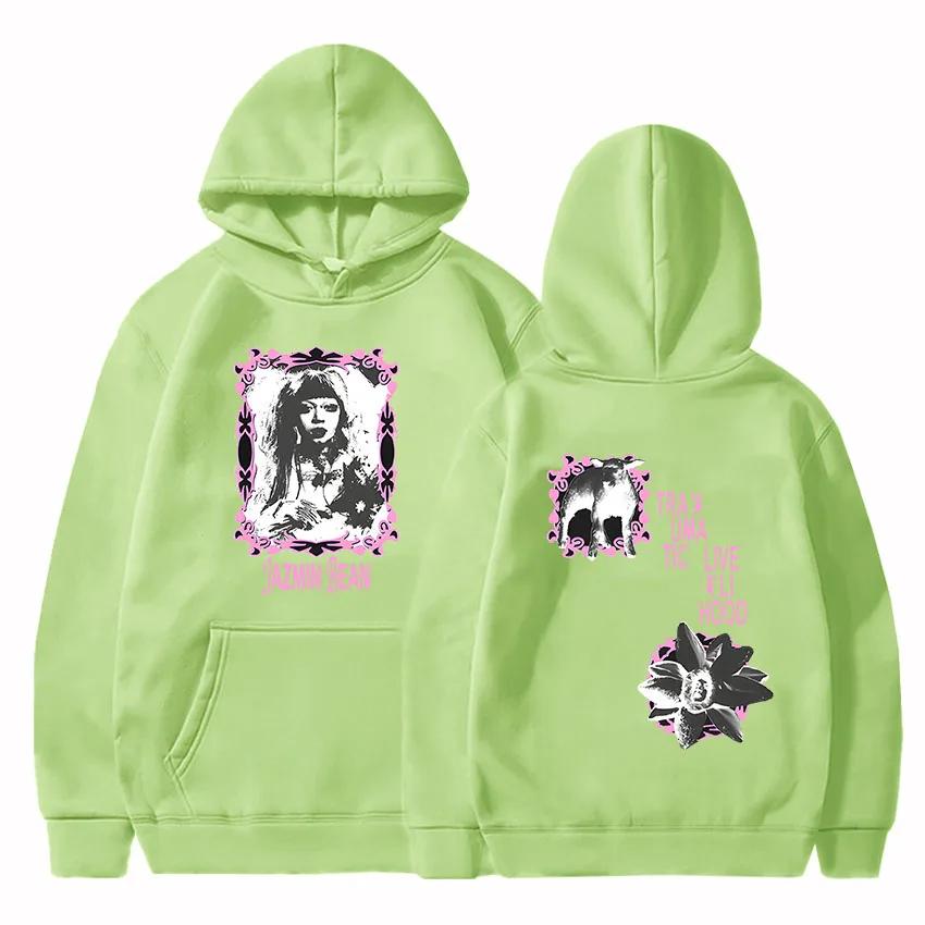 Graphic Clothes Jazmin-Bean  The Traumatic Livelihood Tour Hoodies Aesthetic Printing Sweatshirt Harajuku Winter Hooded Pullover