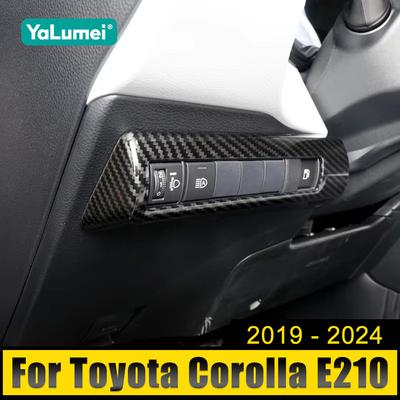 Toyota Corolla E210 2019-2021 2022 2023 2024 Hibridiniam ABS Automobilio Žibintų Jungiklis Blizgučiai Žibintų Reguliavimo Dekoravimo Dangtelio Lipdukas