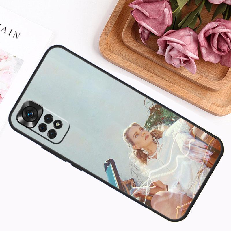 Singer Lana Del Rey Case For Xiaomi Redmi Note 11 10 9 8 12 Pro Plus 12S 11S 10S 9S Cover For Redmi 12C 10C 9C