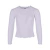 Urban Classics Girls Short Ribbed Long-Sleeved T-Shirt