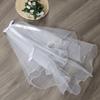 Accessories Short Simple White Ivory Two Layer Wedding Veil Women's Tulle With Comb Bridal Veil