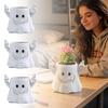 Resin Desktop Planter with Ghost Design Decorative Pot for Indoor Outdoor Use Unique Resin Sculpture Plant Holder for Home Office Desk