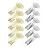 TSUKURO Hair Comb Parts, Gold, Openwork Design, 5-Prong Base, Hair Accessories, Handmade Material, Set of 5 Gold and 5 Silver