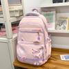 School Bag 2025 New Cute Ins Korean Version Large Capacity Junior High School Student School Bag Versatile Sweet Backpack Lightweight Backpack