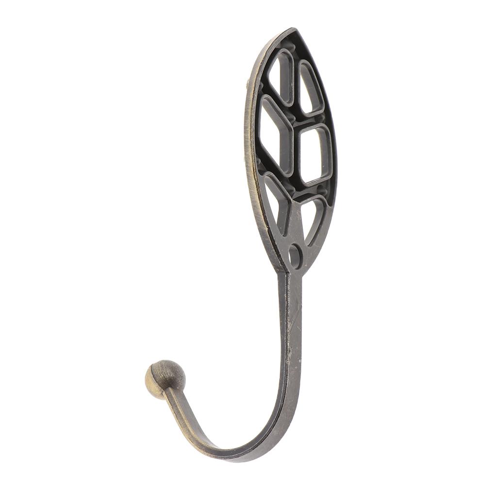 2 Alloy Elegant Decorative Curtain Holdbacks Wall Hooks with Screws
