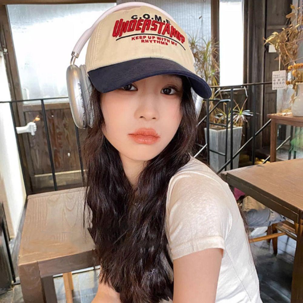 Letter Embroidered Women Baseball Cap INS Style Girls Sun Hats Face Smaller Baseball Cap  Unisex