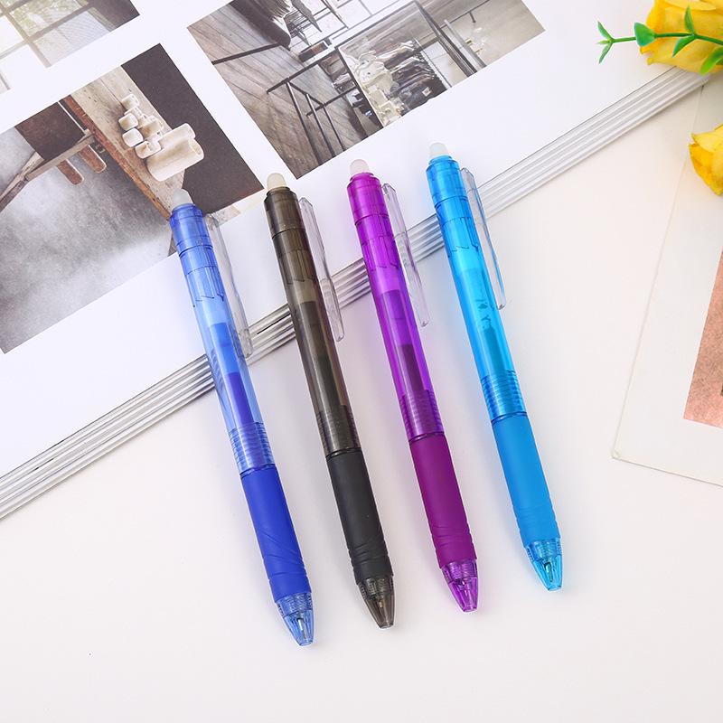 1 Piece Stationery School Office Erasable Press Multicolour Gel Pen Supply Cute Kawaii Creative Pretty Lovely Pen
