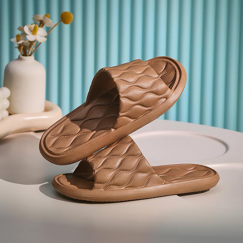 Non-slip bathroom slippers men's summer bath sandals women's home cool slippers