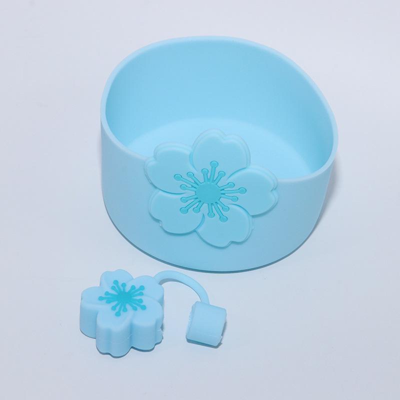 10mm Thick Cartoon Begonia Flower Straw Cap Dust Cover