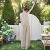 Women's Sleeveless Vest & Wide-Leg Pants Set