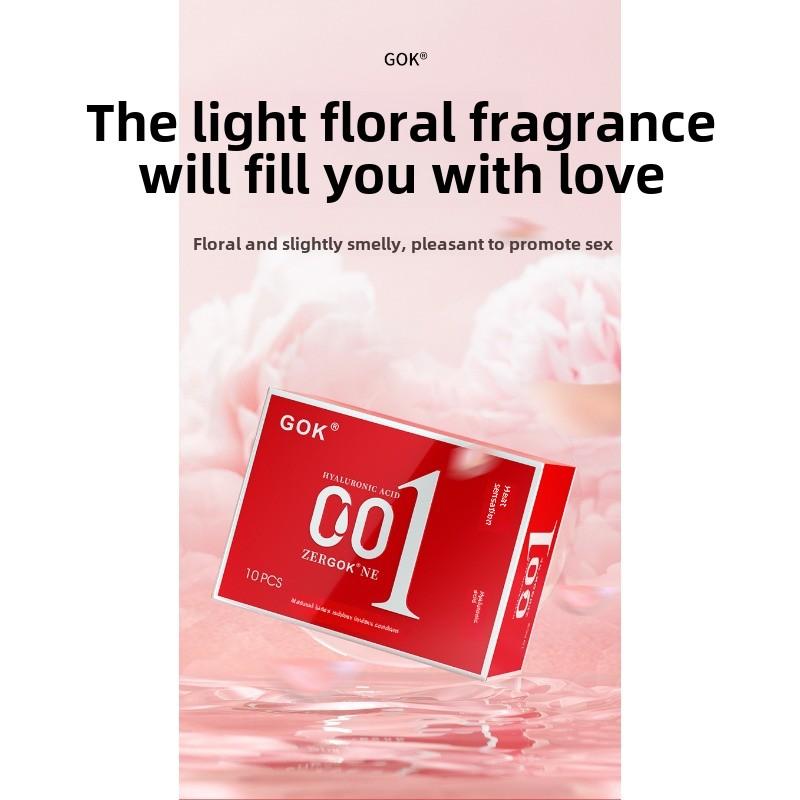 001 Hyaluronic Acid Condom Ice Fire Super Moisture Fast Condom Adult Erotic Counting Sex Products