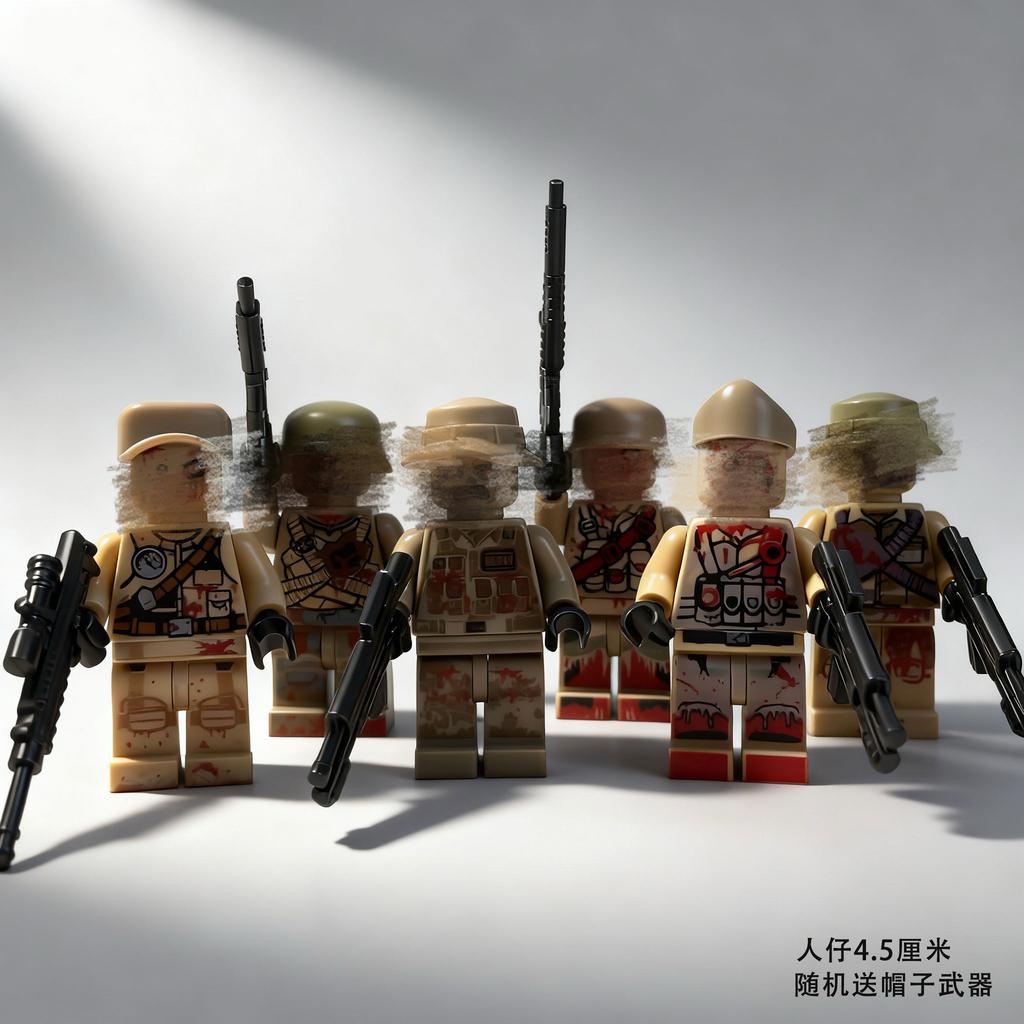 SWAT Special Forces Mutant Zombie Particle Building Block Villain Halloween Zombie Toy Bag